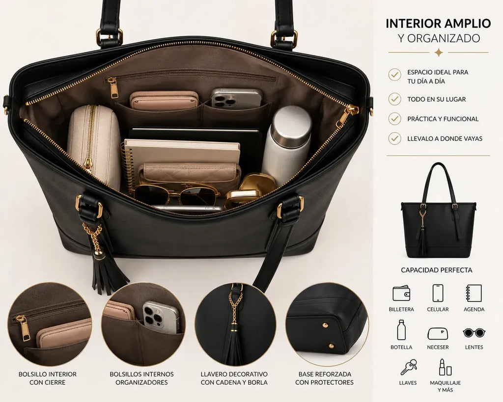 Bolso Cartera Elegante Clásica