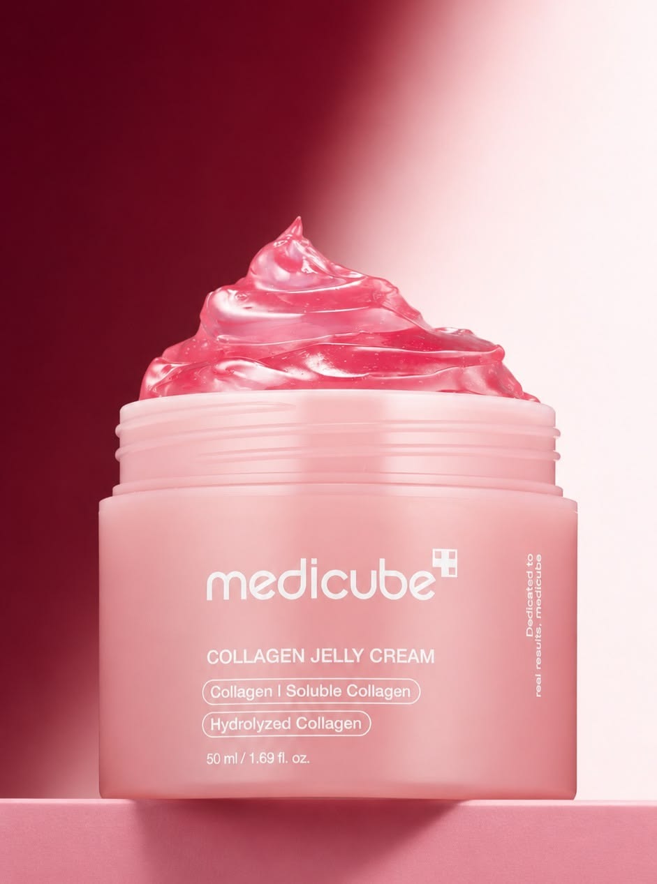 MEDICUBE Crema Gel Liviana con Colágeno y Niacinamida Efecto Glass Glow